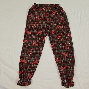 Vintage Elmo Sesame Street Christmas Pajama Bottoms 1990s Wormser 4T Red Green